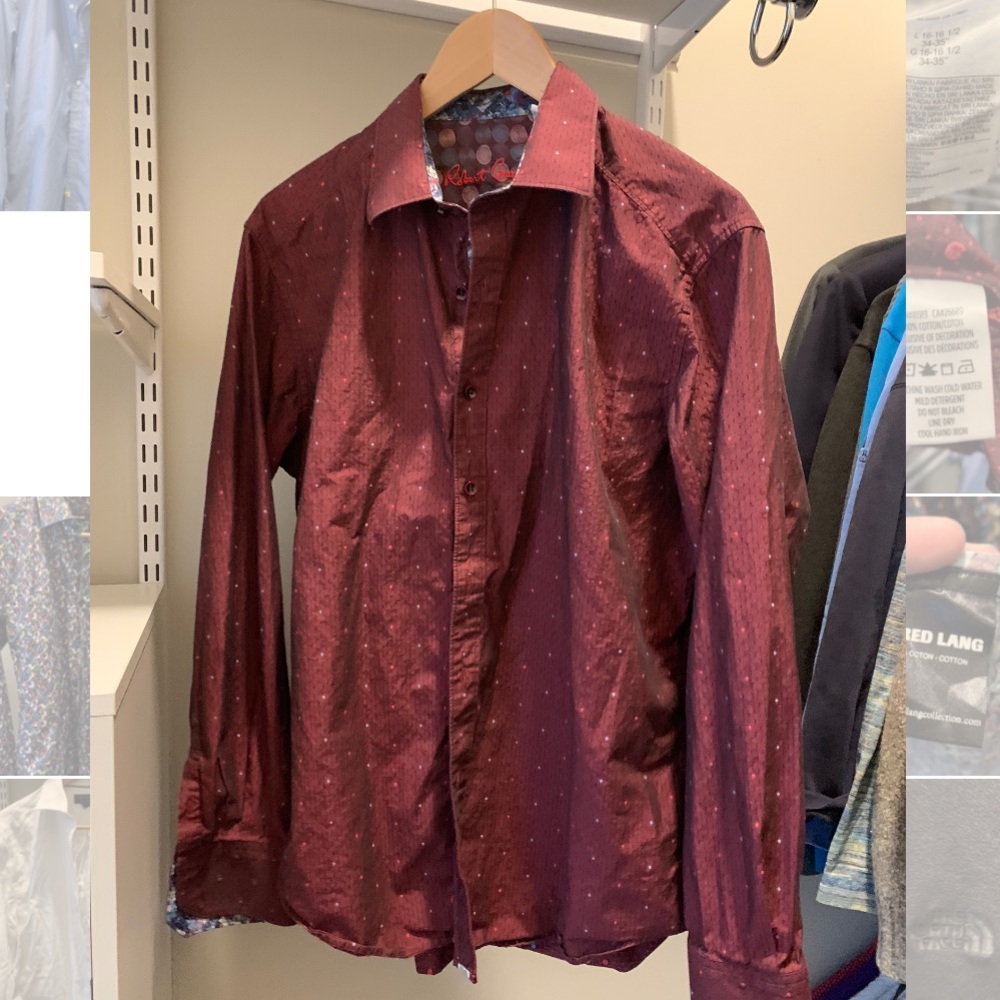 Red men’s dress Shirt